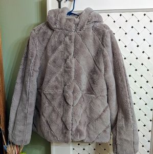 Anthropologie Seen Worn Kept Faux Fur Super Soft Luxe Jacket L 12